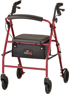 Nova Vibe 6s Steel Frame Rolling Walker Nova Vibe 6s Steel Frame Rolling Walker Rolling Walker Nova - Americare Medical Supply