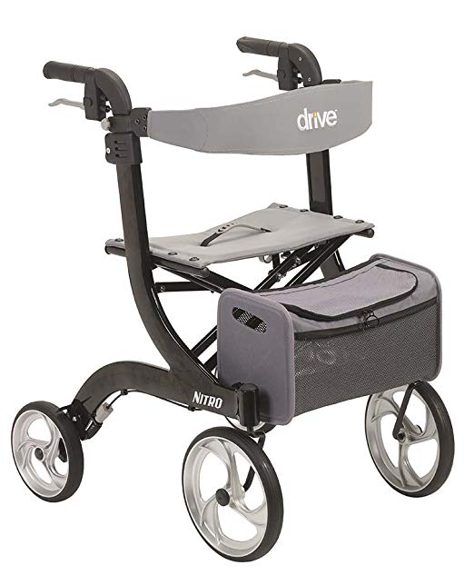 Drive Nitro Aluminum Rollator, 10" Casters Drive Nitro Aluminum Rollator, 10" Casters Rollators Drive - Americare Medical Supply