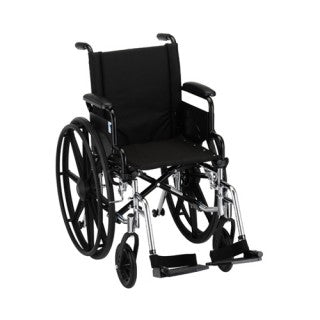 Nova Hammertone Wheelchair 16 Inch Lightweight With Flip Back Detachable Arms & Swing Away Footre Nova Hammertone Wheelchair 16 Inch Lightweight With Flip Back Detachable Arms & Swing Away Footre Wheelchairs Nova - Americare Medical Supply