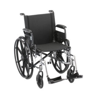 Nova Hammertone Wheelchair 18 Inch Lightweight With Flip Back Detachable Arms & Swing Away Footrests Nova Hammertone Wheelchair 18 Inch Lightweight With Flip Back Detachable Arms & Swing Away Footrests Wheelchairs Nova - Americare Medical Supply