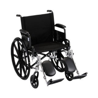 Nova Hammertone Wheelchair 18 Inch Lightweight With Flip Back Detachable Arms & Elevating Legrests Nova Hammertone Wheelchair 18 Inch Lightweight With Flip Back Detachable Arms & Elevating Legrests Wheelchairs Nova - Americare Medical Supply