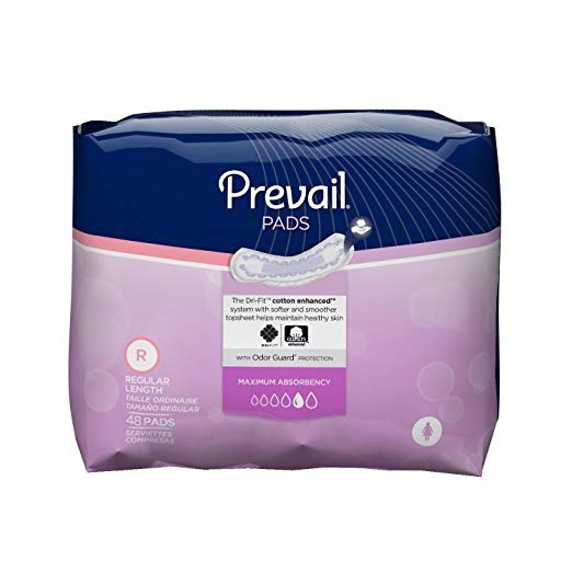 Prevail Bladder Control Pads, Maximum/Regular, 48 Count (Pack of 4) Prevail Bladder Control Pads, Maximum/Regular, 48 Count (Pack of 4) Bladder Control Pads Prevail - Americare Medical Supply