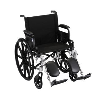Nova Hammertone Wheelchair 20 Inch Lightweight With Flip Back Detachable Arms & Elevating Leg Rests Nova Hammertone Wheelchair 20 Inch Lightweight With Flip Back Detachable Arms & Elevating Leg Rests Wheelchairs Nova - Americare Medical Supply