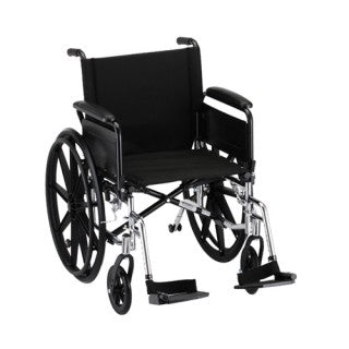 Nova Hammertone Wheelchair 20 Inch Lightweight With Flip Back Full Arms & Swing Away Footrests Nova Hammertone Wheelchair 20 Inch Lightweight With Flip Back Full Arms & Swing Away Footrests Wheelchairs Nova - Americare Medical Supply