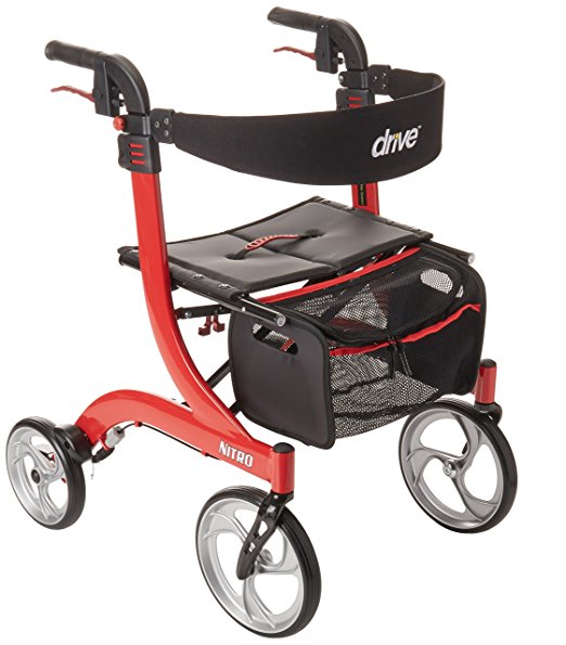 Drive Nitro Aluminum Rollator, 10" Casters Drive Nitro Aluminum Rollator, 10" Casters Rollators Drive - Americare Medical Supply