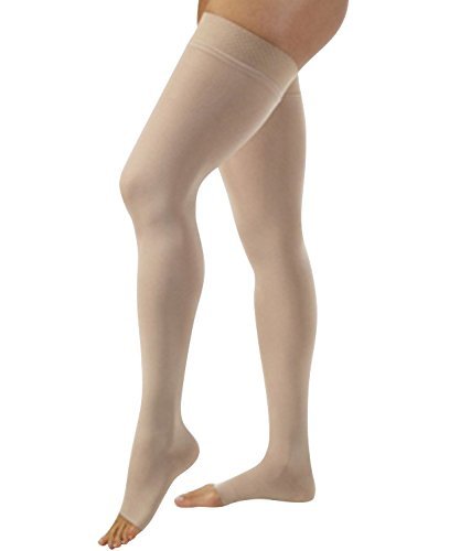 Jobst Relief 20-30 mmHg Open Toe Thigh High Beige Compression Stockings Jobst Relief 20-30 mmHg Open Toe Thigh High Beige Compression Stockings Compression Stocking Jobst - Americare Medical Supply