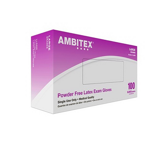 Ambitex Gloves Latex Powder Free 100 Count Ambitex Gloves Latex Powder Free 100 Count Gloves Ambitex - Americare Medical Supply