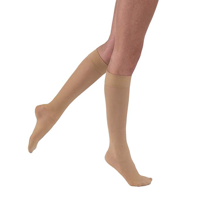 Jobst UltraSheer 15-20mmHg Natural Knee High Closed Toe Jobst UltraSheer 15-20mmHg Natural Knee High Closed Toe Compression Knee Highs Jobst - Americare Medical Supply