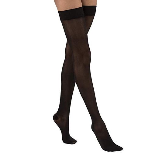 Jobst UltraSher 15-20mmHg Black Thigh High Closed Toe Compression Stockings Jobst UltraSher 15-20mmHg Black Thigh High Closed Toe Compression Stockings Compression Stocking Jobst - Americare Medical Supply