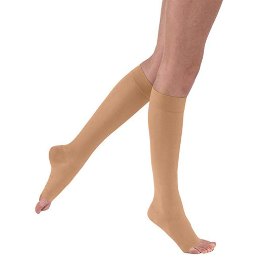Jobst UltraSheer 15-20mmHg Natural Knee High Open Toe Jobst UltraSheer 15-20mmHg Natural Knee High Open Toe Compression Knee Highs Jobst - Americare Medical Supply