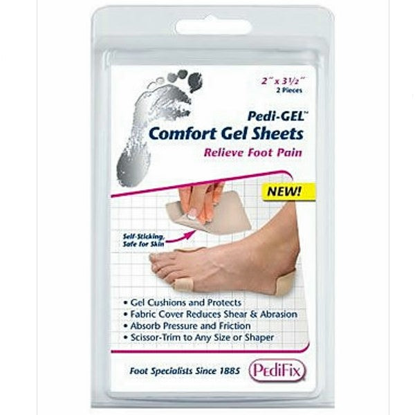 PediFix Pedi-gel Comfort Gel Sheets, 2-Count PediFix Pedi-gel Comfort Gel Sheets, 2-Count Gel Insoles PediFix - Americare Medical Supply