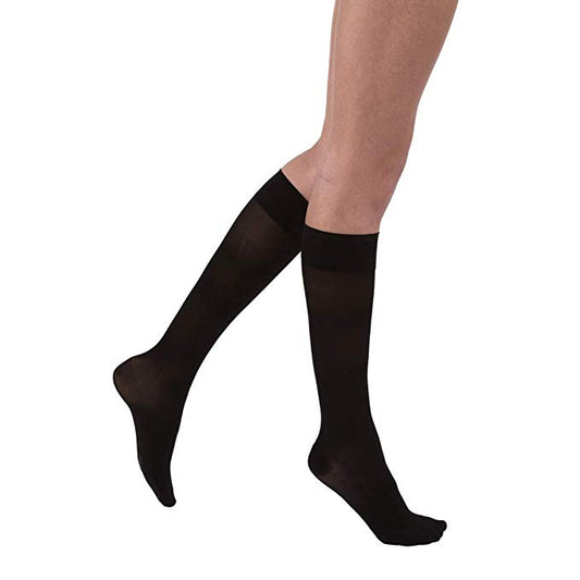 Jobst UltraSheer 15-20mmHg Black Knee High Closed Toe Jobst UltraSheer 15-20mmHg Black Knee High Closed Toe Compression Stocking Jobst - Americare Medical Supply