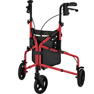 ACTIVE THREE WHEEL ROLLATOR BLUE/RED/SKY BLUE