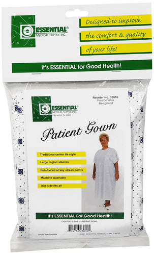 Essential Medical Supply Patient Gown Print Essential Medical Supply Patient Gown Print Hospital Gown Essential Medical Supply - Americare Medical Supply