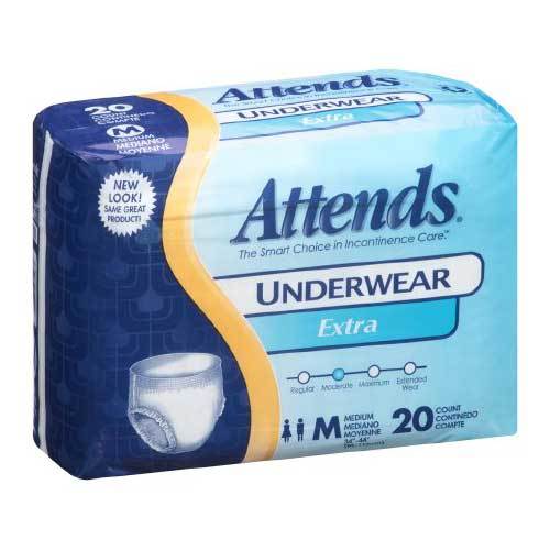 Attends Pull On Absorbent Underwear - Moderate Absorbency Attends Pull On Absorbent Underwear - Moderate Absorbency Pull-On Briefs Attends - Americare Medical Supply