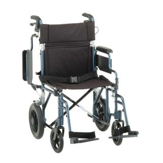 Nova Transport Chair 19 Inch Lightweight With Hand Brakes, Detachable Desk Arms, and Swingaway Footrests Nova Transport Chair 19 Inch Lightweight With Hand Brakes, Detachable Desk Arms, and Swingaway Footrests Lightweight transport chair Nova - Americare Medical Supply