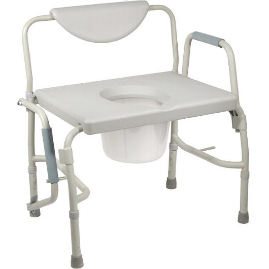 Drive Deluxe Bariatric Drop-Arm Commode Drive Deluxe Bariatric Drop-Arm Commode Commode Drive - Americare Medical Supply