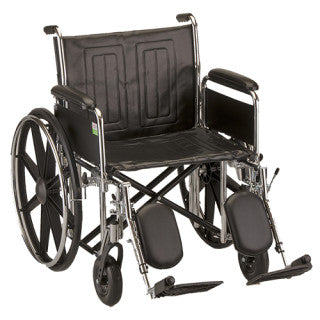 Nova Hammertone Wheelchair 22 Inch With Detachable Full Arms & Elevating Leg Rests Nova Hammertone Wheelchair 22 Inch With Detachable Full Arms & Elevating Leg Rests Wheelchairs Nova - Americare Medical Supply