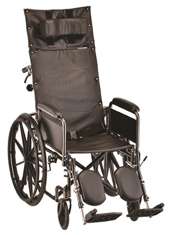 Nova RECLINER WHEELCHAIR - 18" WITH FULL ARMS & ELEVATING LEGREST