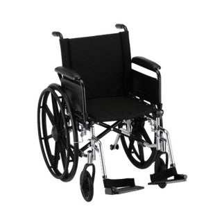 Nova Hammertome Wheelchair 18 Inch With Flip Back Full Arms & Swing Away Footrests Nova Hammertome Wheelchair 18 Inch With Flip Back Full Arms & Swing Away Footrests Wheelchairs Nova - Americare Medical Supply