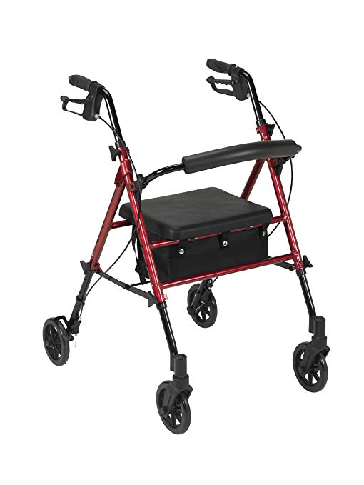 Drive Adjustable Height Rollator 6" Casters Drive Adjustable Height Rollator 6" Casters Rollators Drive - Americare Medical Supply