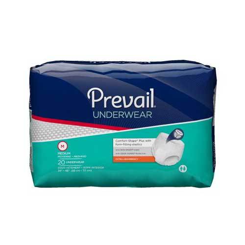 Prevail Unisex Absorbent Underwear - Moderate Absorbency Prevail Unisex Absorbent Underwear - Moderate Absorbency Pull-On Briefs Prevail - Americare Medical Supply