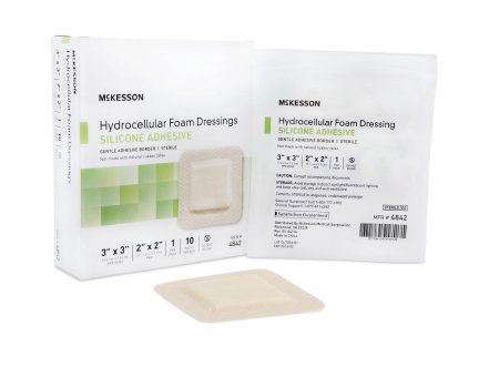 McKesson Hydrocellular Foam Dressing Silicone Adhesive w/Border McKesson Hydrocellular Foam Dressing Silicone Adhesive w/Border Foam Dressing McKesson - Americare Medical Supply