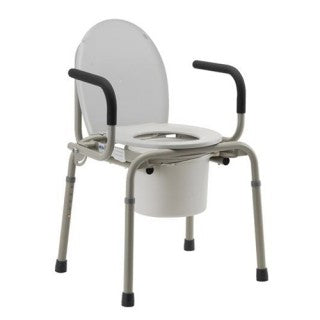 Nova Bath- Drop Arm Commode-Gray Nova Bath- Drop Arm Commode-Gray Commodes Nova - Americare Medical Supply