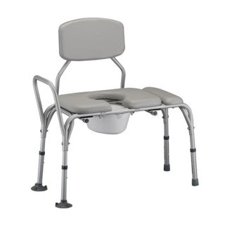 Nova Bath- Padded Transfer Bench With Commode With Detachable Back Nova Bath- Padded Transfer Bench With Commode With Detachable Back Commodes Nova - Americare Medical Supply