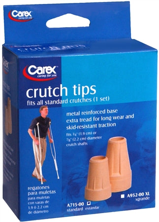 Carex Tan Crutch Tips - 2 Pack Carex Tan Crutch Tips - 2 Pack Crutch Tips Carex - Americare Medical Supply