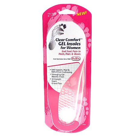 PediFix Clear Comfort Gel Insoles for Women Size: 6-10 Item#P225 PediFix Clear Comfort Gel Insoles for Women Size: 6-10 Item#P225 Gel Insoles PediFix - Americare Medical Supply