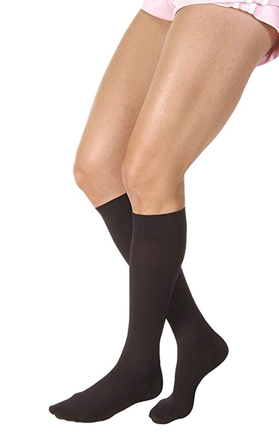 Jobst Relief 15-20mmHg Black Knee High Full Calf Closed Toe Compression Stockings Jobst Relief 15-20mmHg Black Knee High Full Calf Closed Toe Compression Stockings Compression Knee Highs Jobst - Americare Medical Supply