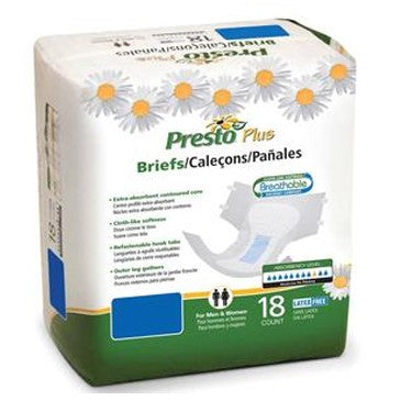 Presto Plus Briefs Presto Plus Briefs Adult Briefs Presto - Americare Medical Supply