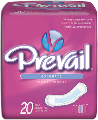 Prevail Bladder Control Moderate Pad package of 20 Prevail Bladder Control Moderate Pad package of 20 Pads Prevail - Americare Medical Supply