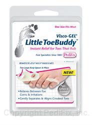 PediFix Visco-Gel Little Toe Buddy One Size Fits Most 1 Piece PediFix Visco-Gel Little Toe Buddy One Size Fits Most 1 Piece Toe Separators PediFix - Americare Medical Supply
