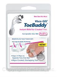 PediFix Visco-Gel Toe Buddy One Size Fits Most 1 Piece PediFix Visco-Gel Toe Buddy One Size Fits Most 1 Piece Toe Separators PediFix - Americare Medical Supply
